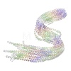 Electroplate Glass Beads Strands EGLA-D300-06-6mm-18-1