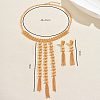 Vintage Middle Eastern Alloy Long Tassel Necklace & Earrings Sets for Women IX1093-2