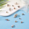 14Pcs 7 Styles Electroplated Natural Mixed Shell Pendants BSHE-TA0001-34A-5