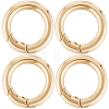 Beebeecraft 5Pcs Brass Spring Gate Rings KK-BBC0012-51-1