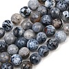 Natural Fire Crackle Agate Bead Strands G-K166-07F-10mm-07-2