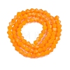 Opaque Solid Color Imitation Jade Glass Beads Strands EGLA-A039-P4mm-D04-2