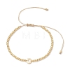 3Pcs Brass Round Beads Braided Bead Bracelets BJEW-JB12888-3