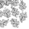 SHEGRACE Brass Micro Pave Clear Cubic Zirconia Charms XGRQ2O411-415P-1