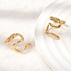 304 Stainless Steel Cuff Earrings EJEW-L313-01G-1