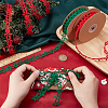 2 Rolls 2 Colors Christmas Snowflake Felt Lace Trim OCOR-PH0003-94-3