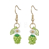 Handmade Glass Seed Beads Apple Dangle Earrings EJEW-MZ00575-01-2