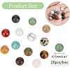 Natural & Synthetic Gemstone Round Beads G-NB0003-86B-3