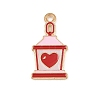 Valentine's Day Alloy Enamel Pendants ENAM-I084-01KCG-17-1