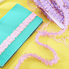 10M Double Layer Polyester Lace Ribbon OCOR-TA0004-14I-7