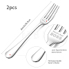 Globleland 1 Set 2Pcs 304 Stainless Steel Fork AJEW-GL0001-19-060-2