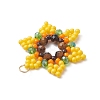 Glass Seed Beaded Pendants PALLOY-MZ01241-01-4