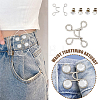6 Sets 4 Style Adjustable Waist Extender Buckle for Jeans DIY-FH0005-08-5