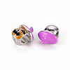 Autumn Theme Alloy Enamel European Beads MPDL-N040-005-RS-3