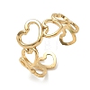 304 Stainless Steel Cuff Open Rings for Women RJEW-L341-01A-G-4