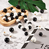Craftdady 80Pcs 4 Style Spray Painted Natural Theaceae Wood Beads WOOD-CD0001-15-6