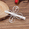 Hollow Flower Alloy Alligator Hair Clips Finding PW-WG0B3A1-01-1