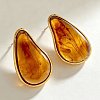 304 Stainless Steel Resin Stud Earrings WGF91D5-02-1