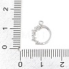 Brass Micro Pave Clear Cubic Zirconia Pendants KK-D225-14P-01-3