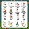  32Pcs 16 Styles Christmas Theme Alloy Enamel Pendants ENAM-TA0001-64-4