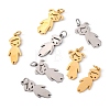 Unicraftale 16Pcs 4 Style 201 Stainless Steel Pendants STAS-UN0034-32-2