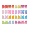 160Pcs 16 Style Opaque Flatback Resin Cabochons RESI-TA0001-34-28