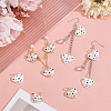 10Pcs 2 Colors Eco-Friendly Brass Micro Pave Cubic Zirconia Pendants KK-GA0002-54-4
