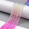 Transparent Gradient Color Glass Beads Strands GLAA-G101-2mm-11-4