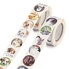 4 Rolls 2 Style Cat & Pet Dog Pattern Self-Adhesive Kraft Paper Stickers DIY-LS0003-36-2