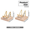 Fingerinspire 2Pcs 2 Style Brass Crystal Mineral Display Easels ODIS-FG0001-47-2
