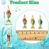 6Pcs 3 Styles Brass Enamel Pendants KK-CJ0005-59-2