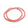 Electroplate Glass Beads Strands X-GLAA-F079-FR16-2