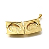 Brass Locket Pendants X-KK-Q066-26G-2