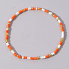 Boho Round Glass Seed Beaded Stretch Bracelets for Women NW8932-1-1