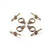 Tibetan Style Alloy Toggle Clasps LS-MLF1075Y-NF-2
