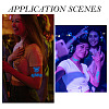 6 Sheets Luminous Paper Tattoo Stickers STIC-TAC0001-007B-10