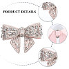 CHGCRAFT 2Pcs Detachable Cloth Bowknot Shoe Decoration AJEW-CA0004-21A-5