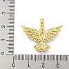 Phenix Rack Plating Brass Clear Cubic Zirconia Pendants KK-M291-08G-3