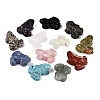 Natural & Synthetic Mixed Gemstone Frog Figurines Set G-Q615-11-2