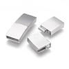304 Stainless Steel Magnetic Clasps with Glue-in Ends STAS-G143-91P-3