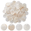 Natural Capiz Shell Pendants SHEL-HY0001-20B-1