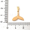 304 Stainless Steel Micro Pave Clear Cubic Zirconia Charms CU-CBA703A-01G-03-3
