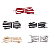 5 Pairs 5 Colors Two Tone Flat Polyester Braided Shoelaces DIY-FH0005-41A-02-1
