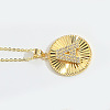 Brass Micro Pave Cubic Zirconia Necklaces FS-WG1D774-01-2