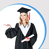 1Pc Polyester Graduation Gown Hood AJEW-FH0003-25B-5