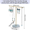 SUNNYCLUE 1 Set Golden Plated T Bar Iron Key Storage Jewelry Rack ODIS-SC0001-03B-2