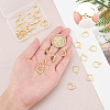 30Pcs Brass Huggie Hoop Earring Findings KK-PH0002-85-2