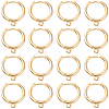 20Pcs Brass Huggie Hoop Earrings Findings KK-SC0008-06-7