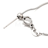 304 Stainless Steel Snake Chain Necklace for Women NJEW-G104-01P-3