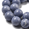Synthetic Blue Lace Agate Beads Strands G-B071-F02-04-3
